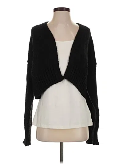 Pre-owned Zara Cardigan Sweater In Black