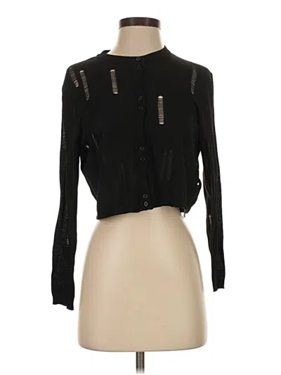 Pre-owned Zara Cardigan Sweater In Black