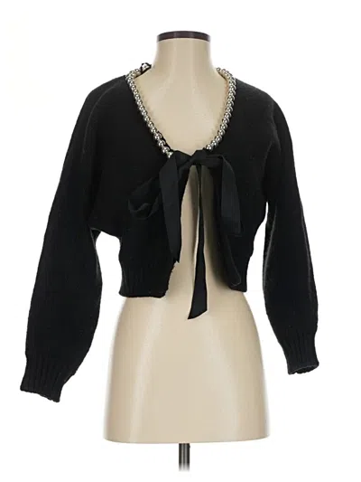 Pre-owned Zara Cardigan Sweater In Black