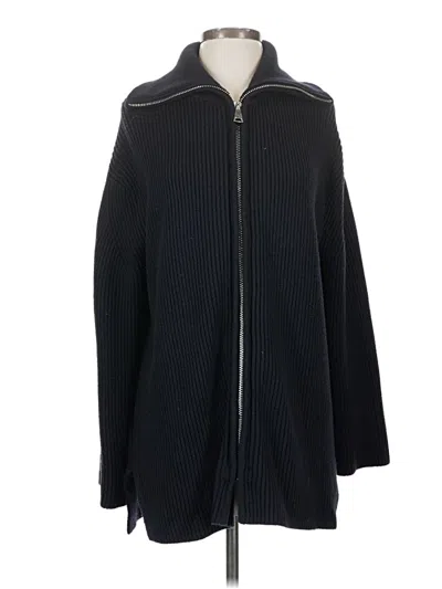 Pre-owned Zara Cardigan Sweater In Black