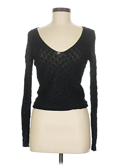 Pre-owned Zara Cardigan Sweater In Black