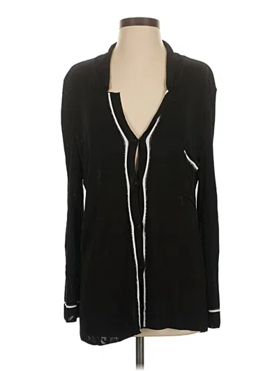 Pre-owned Zara Cardigan Sweater In Black