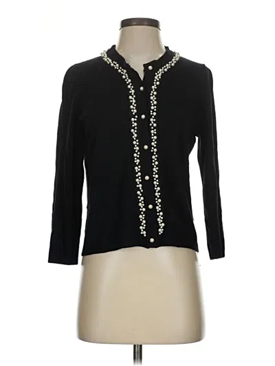Pre-owned Zara Cardigan Sweater In Black