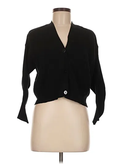 Pre-owned Zara Cardigan Sweater In Black