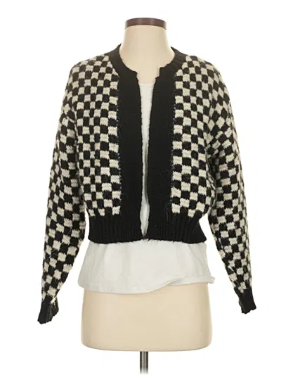 Pre-owned Zara Cardigan Sweater In Black