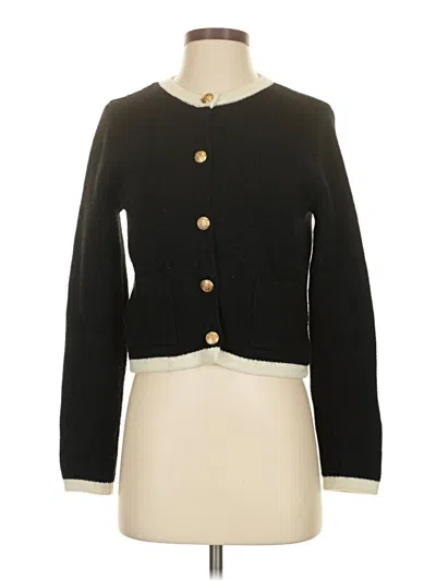 Pre-owned Zara Cardigan Sweater In Black