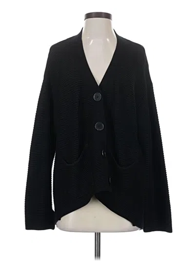 Pre-owned Zara Cardigan Sweater In Black