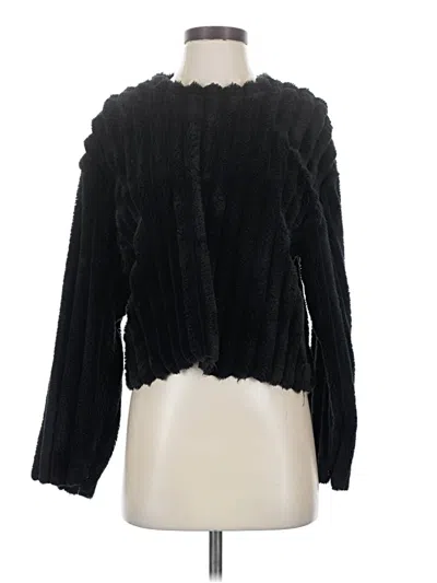Pre-owned Zara Cardigan Sweater In Black