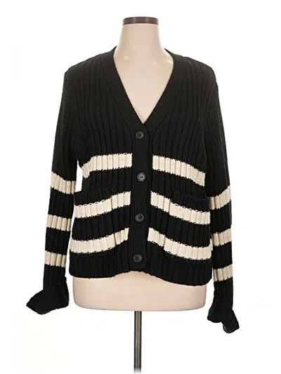 Pre-owned Zara Cardigan Sweater In Black