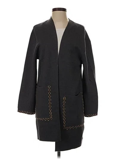 Pre-owned Zara Cardigan Sweater In Black