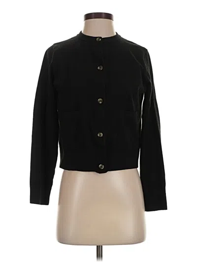 Pre-owned Zara Cardigan Sweater In Black