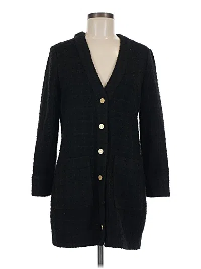 Pre-owned Zara Cardigan Sweater In Black