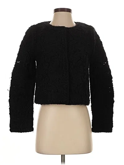 Pre-owned Zara Cardigan Sweater In Black