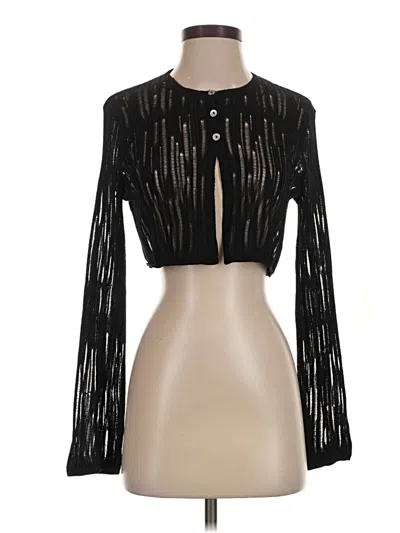 Pre-owned Zara Cardigan Sweater In Black