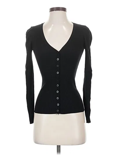 Pre-owned Zara Cardigan Sweater In Black
