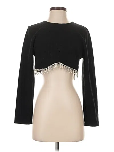 Pre-owned Zara Cardigan Sweater In Black