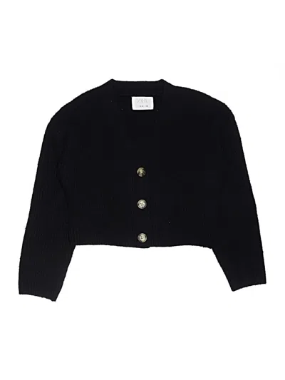 Pre-owned Zara Kids' Cardigan Sweater In Black
