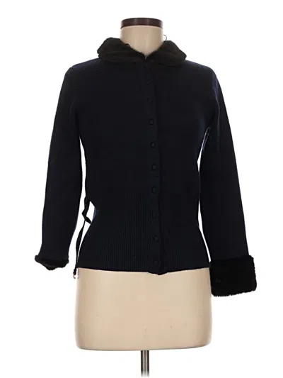 Pre-owned Zara Cardigan Sweater In Black