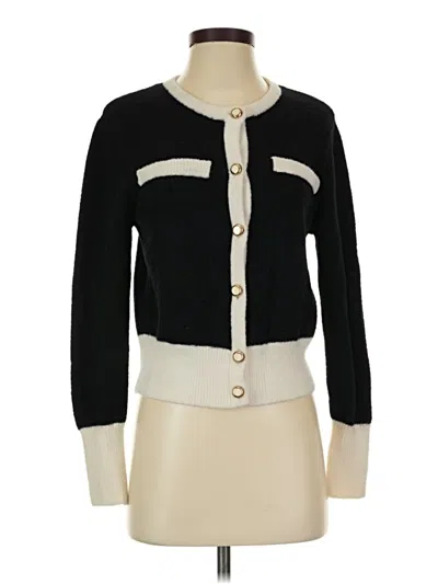 Pre-owned Zara Cardigan Sweater In Black