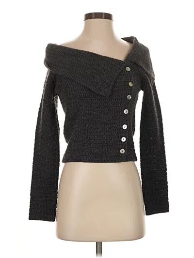 Pre-owned Zara Cardigan Sweater In Black