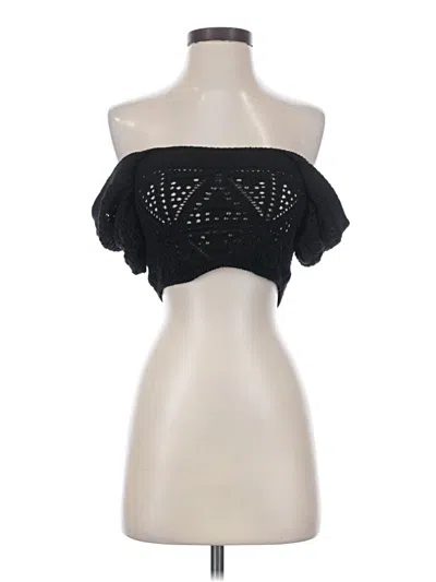 Pre-owned Zara Cardigan Sweater In Black