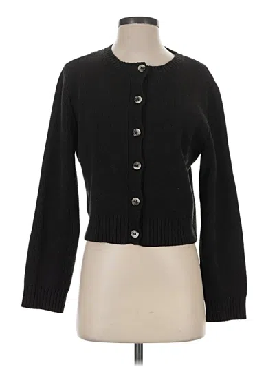 Pre-owned Zara Cardigan Sweater In Black