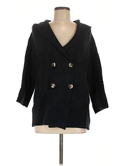 Pre-owned Zara Cardigan Sweater In Black