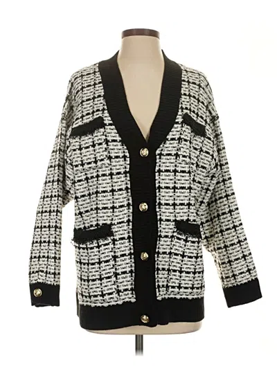Pre-owned Zara Cardigan Sweater In Black
