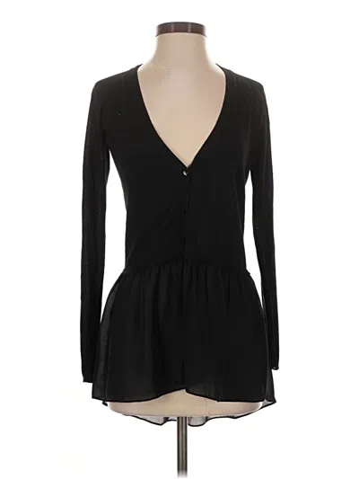 Pre-owned Zara Cardigan Sweater In Black