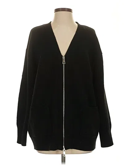 Pre-owned Zara Cardigan Sweater In Black