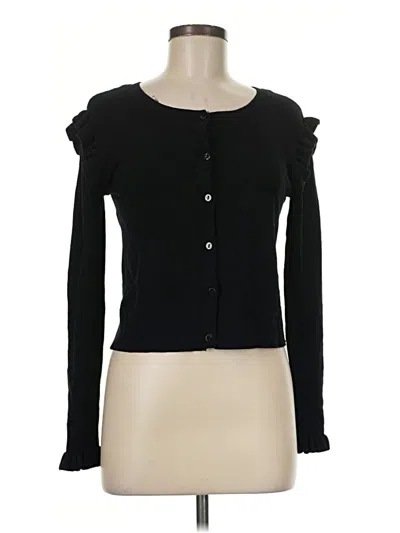Pre-owned Zara Cardigan Sweater In Black