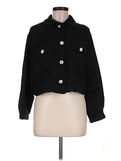 Pre-owned Zara Cardigan Sweater In Black