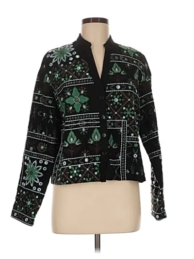 Pre-owned Zara Cardigan Sweater In Black