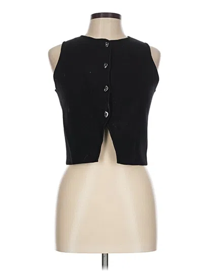 Pre-owned Zara Cardigan Sweater In Black