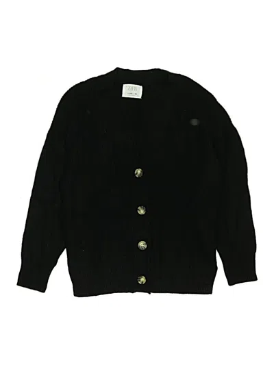 Pre-owned Zara Kids' Cardigan Sweater In Black
