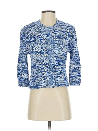 Pre-owned Zara Cardigan Sweater In Blue