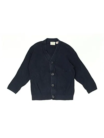 Pre-owned Zara Kids' Cardigan Sweater In Blue