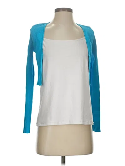 Pre-owned Zara Cardigan Sweater In Blue