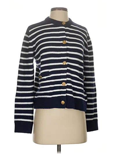 Pre-owned Zara Cardigan Sweater In Blue