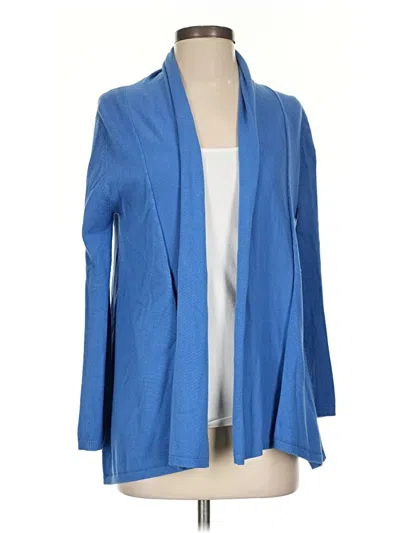 Pre-owned Zara Cardigan Sweater In Blue
