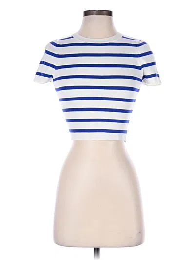 Pre-owned Zara Cardigan Sweater In Blue