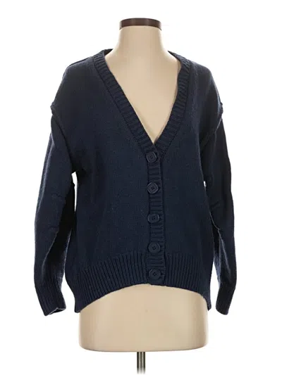 Pre-owned Zara Cardigan Sweater In Blue