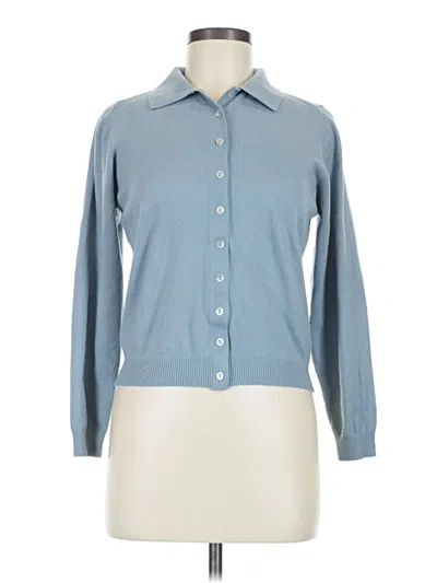 Pre-owned Zara Cardigan Sweater In Blue