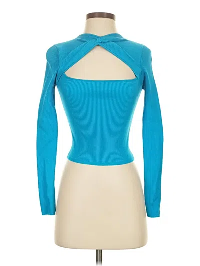 Pre-owned Zara Cardigan Sweater In Blue