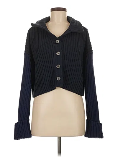 Pre-owned Zara Cardigan Sweater In Blue