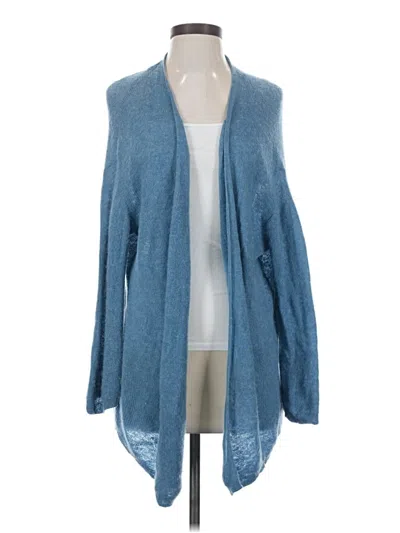 Pre-owned Zara Cardigan Sweater In Blue