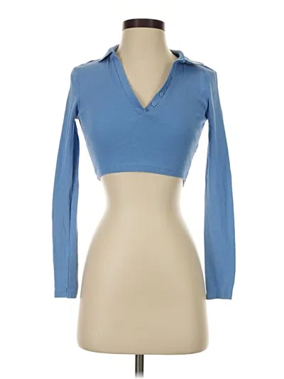Pre-owned Zara Cardigan Sweater In Blue