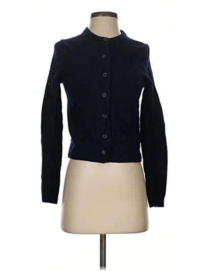 Pre-owned Zara Cardigan Sweater In Blue