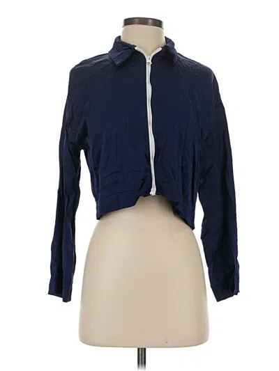 Pre-owned Zara Cardigan Sweater In Blue