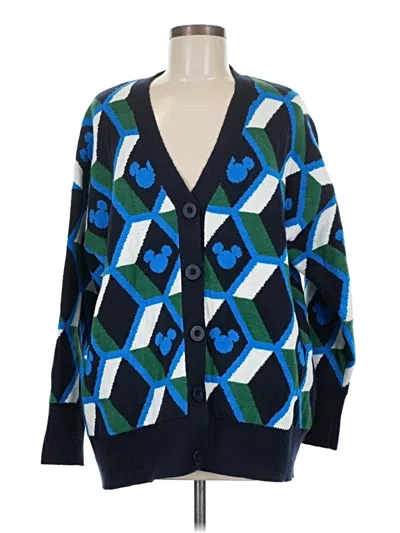 Pre-owned Zara Cardigan Sweater In Blue